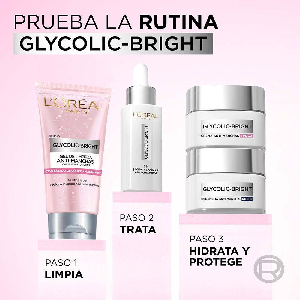 cremas con acido glicolico loreal paris